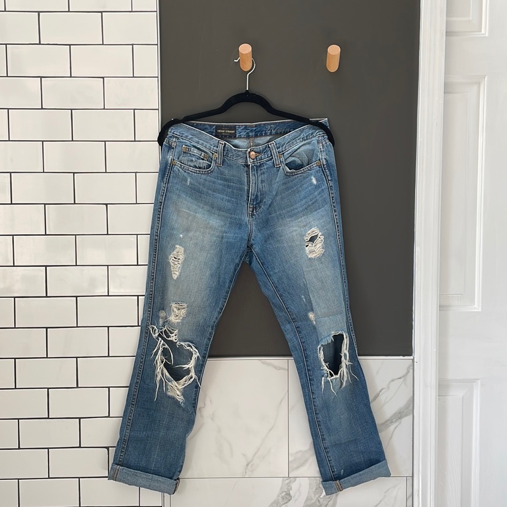 J Crew Vintage Straight Boyfriend Jean Size 27